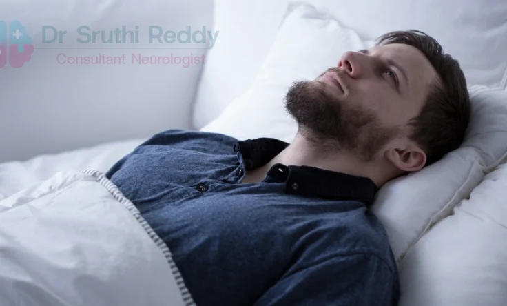 Patient discussing sleep issues with Dr. Sruthi Reddy during a consultation.
