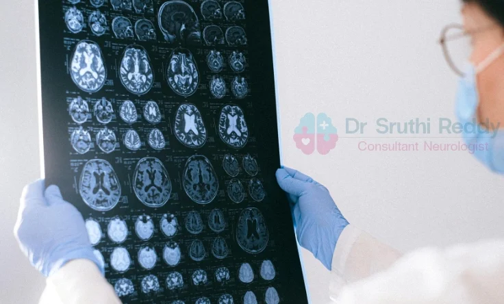 Technician performing neurodiagnostic testing including EEG, EMG, and NCS.